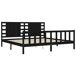 Estructura de cama matrimonial Estructura de cama matrimonial Negro