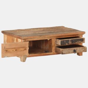 Mesa de Centro, Mesa baixa, 90x50x31 cm madeira recuperada maciça