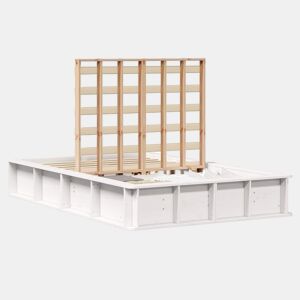 Estrutura De Cama De Casal Simple - Branco 140 x 200 cm