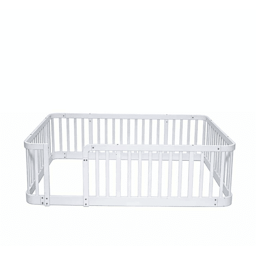 Parque infantil modular para bebés 140 x 200 cm - distância segura entre as barras de 7 cm, bordas arredondadas, design anti-encravamento no chão, utilização versátil em casa e com animais de estimação - branco Parque infantil modular para bebés 140 x 200 cm - distância segura entre as barras de 7 cm, bordas arredondadas, design anti-encravamento no chão, utilização versátil em casa e com animais de estimação - branco