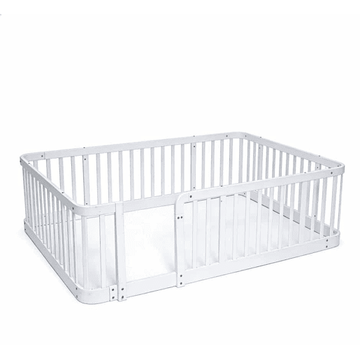 Parque infantil modular para bebés 140 x 200 cm - distância segura entre as barras de 7 cm, bordas arredondadas, design anti-encravamento no chão, utilização versátil em casa e com animais de estimação - branco Parque infantil modular para bebés 140 x 200 cm - distância segura entre as barras de 7 cm, bordas arredondadas, design anti-encravamento no chão, utilização versátil em casa e com animais de estimação - branco