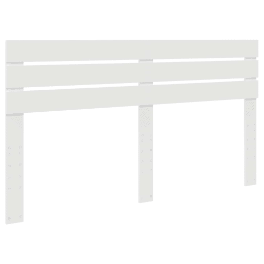 Estrutura de cama de casal com cabeceira king size - Branco 200 x 200 cm