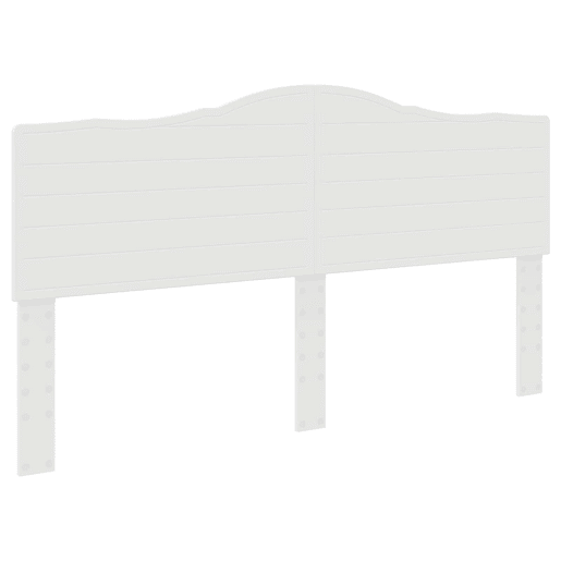 Estrutura de cama de casal com cabeceira king size - Branco 200 x 200 cm