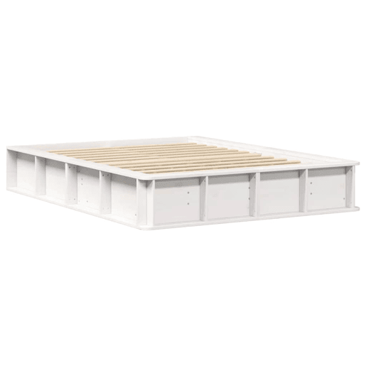 Estrutura De Cama De Casal Simple - Branco 135 x 190 cm Estrutura De Cama De Casal Simple - Branco 135 x 190 cm