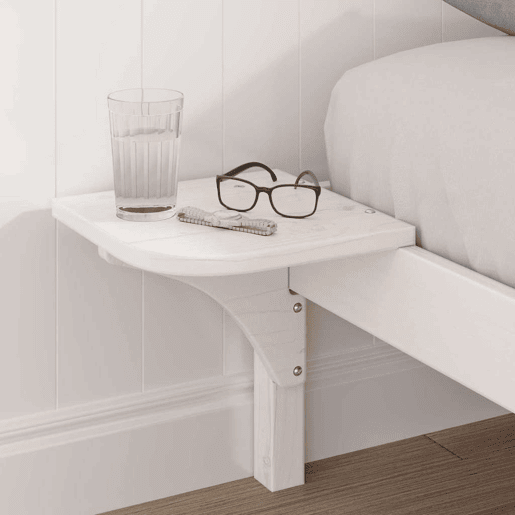 Estrutura De Cama De Casal Simple - Branco 135 x 190 cm