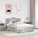 Estructura de cama matrimonial Estructura de cama matrimonial Gris