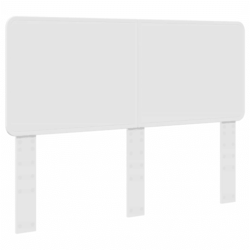 Estrutura da Cama de casal simple com cabeceira Branco 160 x 200 cm