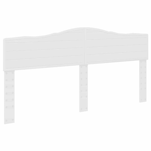 Estrutura da Cama de casal simple com cabeceira Branco 180 x 200 cm Estrutura da Cama de casal simple com cabeceira Branco 180 x 200 cm