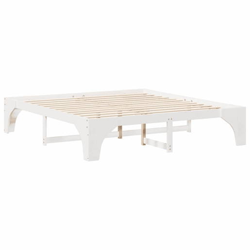 Estrutura De Cama De Casal Simple King Size - Branco 200 x 200 cm Estrutura De Cama De Casal Simple King Size - Branco 200 x 200 cm