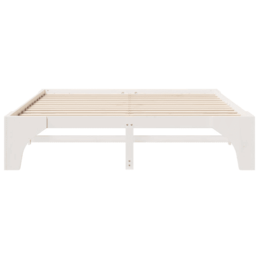 Estrutura De Cama De Casal Simple King Size - Branco 200 x 200 cm Estrutura De Cama De Casal Simple King Size - Branco 200 x 200 cm