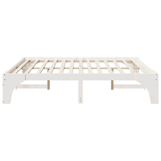 Estrutura De Cama De Casal Simple King Size - Branco 200 x 200 cm Estrutura De Cama De Casal Simple King Size - Branco 200 x 200 cm