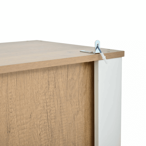Vitrine alta 70 x 40 x 188 cm - com 2 portas, 6 prateleiras ajustáveis, vitrine de vidro com iluminação LED, estilo moderno - branco e cor de madeira natural Vitrine alta 70 x 40 x 188 cm - com 2 portas, 6 prateleiras ajustáveis, vitrine de vidro com iluminação LED, estilo moderno - branco e cor de madeira natural