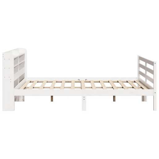 Estrutura De Cama Dupla para adultos c cabeceira - 200x200 cm branco Estrutura De Cama Dupla para adultos c cabeceira - 200x200 cm branco