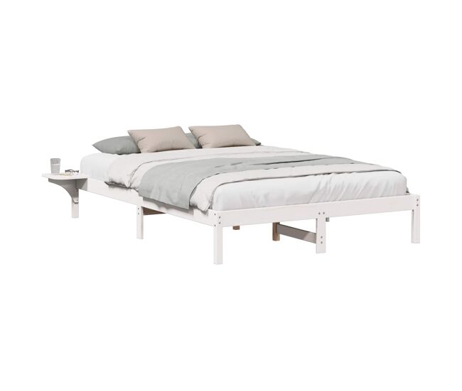 Estructura de cama doble matrimonial - 160 x 200 cm madera de pino macizo