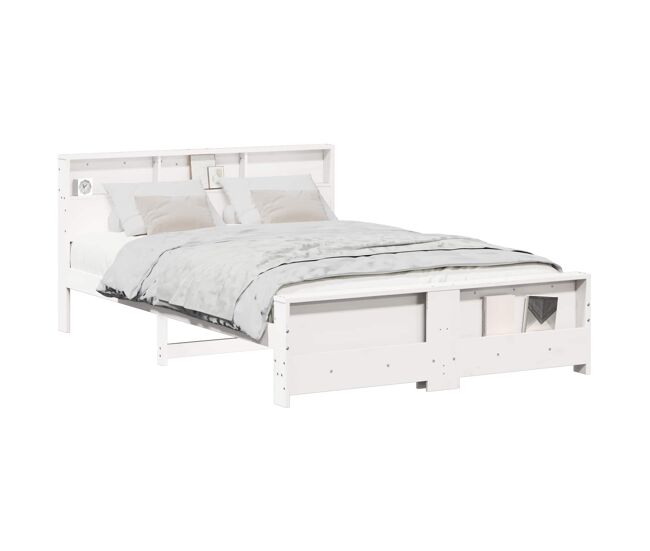 Estructura de cama doble matrimonial - 140 x 200 cm madera de ingeniería