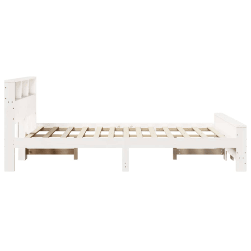 Estrutura De Cama De Casal Simple - Branco 140 x 200 cm Madeira processada Estrutura De Cama De Casal Simple - Branco 140 x 200 cm Madeira processada