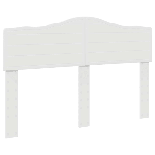 Estrutura da Cama de casal simple com cabeceira Branco 160 x 200 cm Estrutura da Cama de casal simple com cabeceira Branco 160 x 200 cm