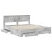Estructura de cama matrimonial Estructura de cama matrimonial Gris
