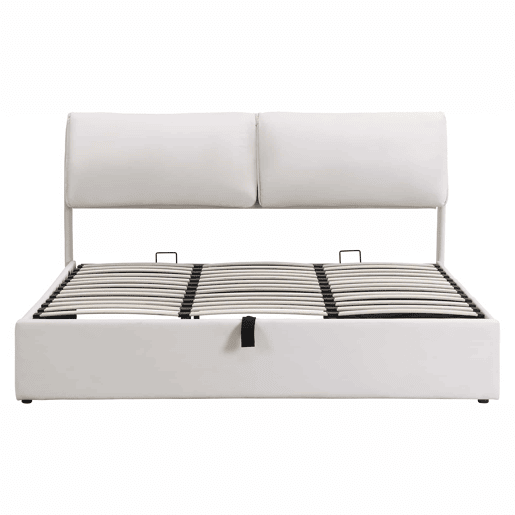 Cama estofada 180x200 cm - com sistema hidráulico, 3 gavetas, baú de arrumação, base com cabeceira, sem colchão, veludo - bege Cama estofada 180x200 cm - com sistema hidráulico, 3 gavetas, baú de arrumação, base com cabeceira, sem colchão, veludo - bege