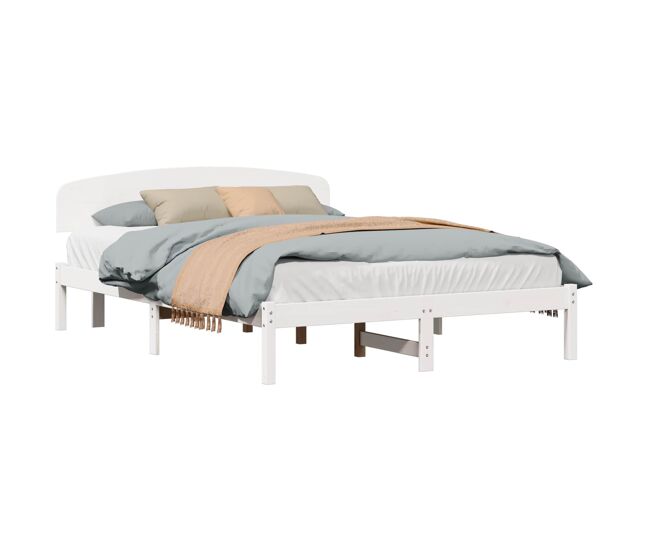 Estructura de cama doble matrimonial - 160 x 200 cm madera de pino macizo