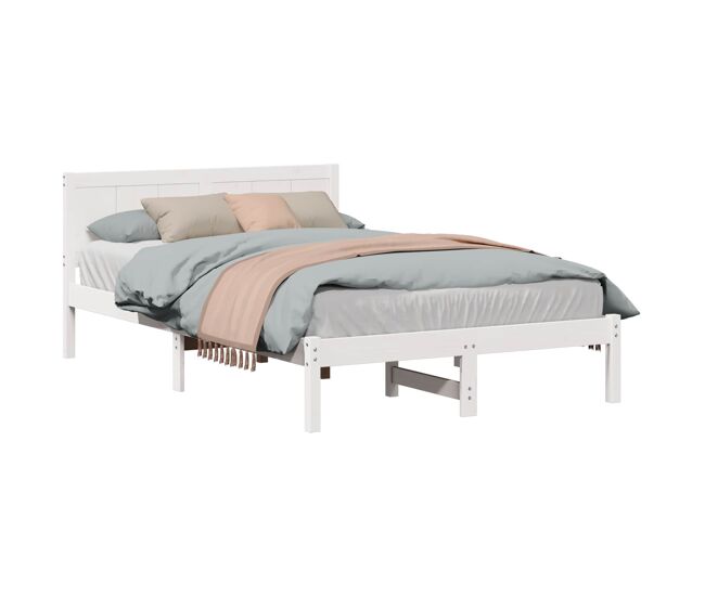 Estructura de cama doble matrimonial - 135 x 190 cm madera maciza de pino