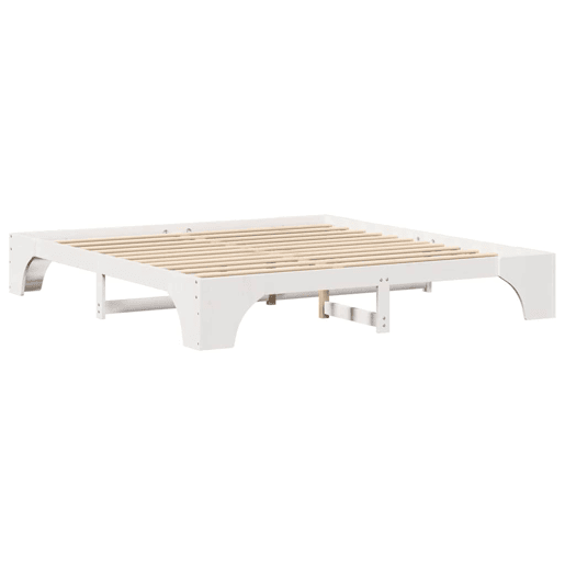 Estrutura De Cama De Casal Simple King Size - Branco 200 x 200 cm Estrutura De Cama De Casal Simple King Size - Branco 200 x 200 cm