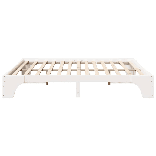 Estrutura De Cama De Casal Simple King Size - Branco 200 x 200 cm Estrutura De Cama De Casal Simple King Size - Branco 200 x 200 cm