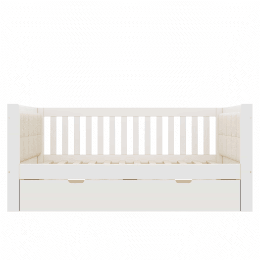 Cama embutida 90x200 cm - design compacto, madeira, base incluída, montagem fácil - branca Cama embutida 90x200 cm - design compacto, madeira, base incluída, montagem fácil - branca