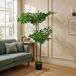 Ficus artificial con 2 copas y maceta Ficus artificial con 2 copas y maceta Verde