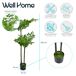 Ficus artificial con 2 copas y maceta Ficus artificial con 2 copas y maceta Verde