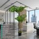 Ficus artificial con 2 copas y maceta Ficus artificial con 2 copas y maceta Verde