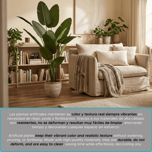 Palmeira-Bananeira Artificial de 210 cm - Planta tropical grande com folhas realistas e vaso preto para interiores Palmeira-Bananeira Artificial de 210 cm - Planta tropical grande com folhas realistas e vaso preto para interiores