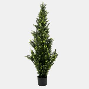 Cedro Artificial de 120 cm - Realista para decoração de interiores