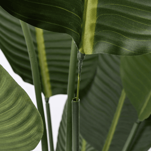 Palmeira-Bananeira Artificial de 180 cm - Planta tropical grande com folhas realistas e vaso preto para interiores