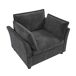 Sillón individual de tela Sillón individual de tela Gris
