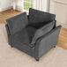 Sillón individual de tela Sillón individual de tela Gris