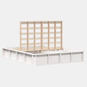 Estrutura De Cama De Casal Simple - Branco 160 x 200 cm