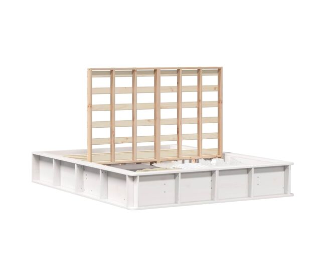 Estructura de cama doble matrimonial - 160 x 200 cm madera de pino macizo