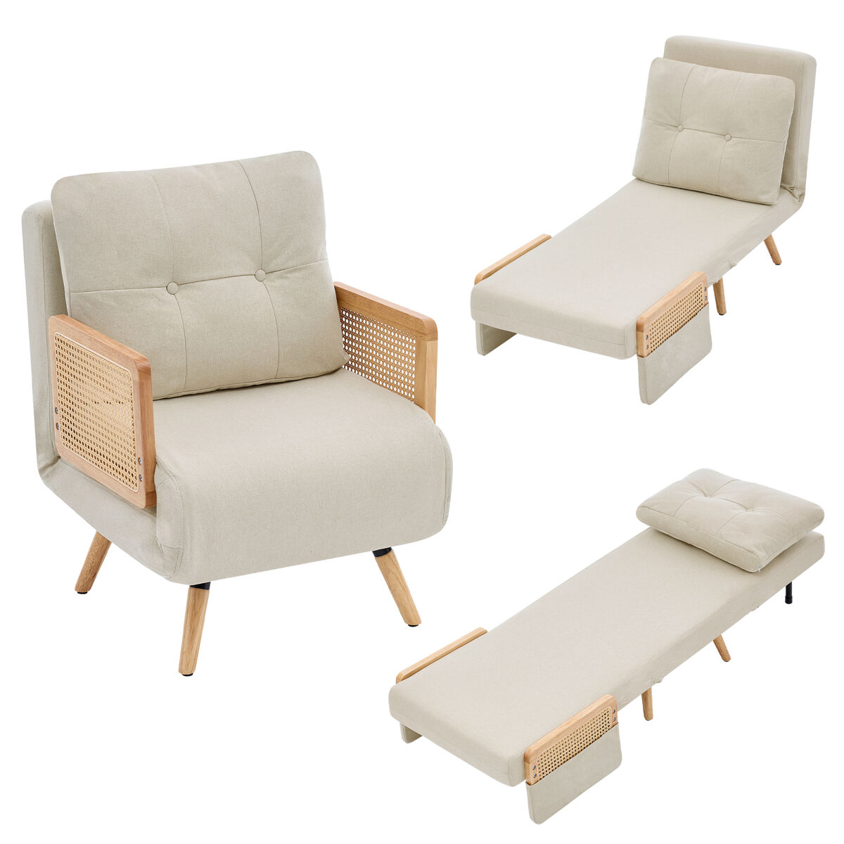 Sofá cama plegable 1 plaza