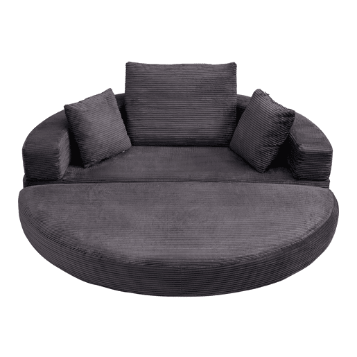 Sofá-cama dobrável 2 lugares fixa,sofá compressível de tecido,preto Sofá-cama dobrável 2 lugares fixa,sofá compressível de tecido,preto