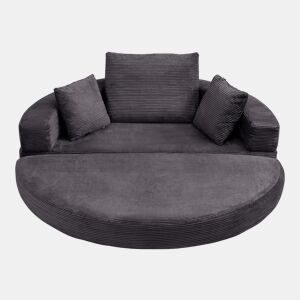 Sofá-cama dobrável 2 lugares fixa,sofá compressível de tecido,preto