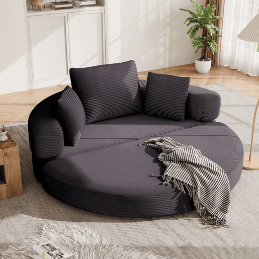 Sofá-cama dobrável 2 lugares fixa,sofá compressível de tecido,preto Sofá-cama dobrável 2 lugares fixa,sofá compressível de tecido,preto