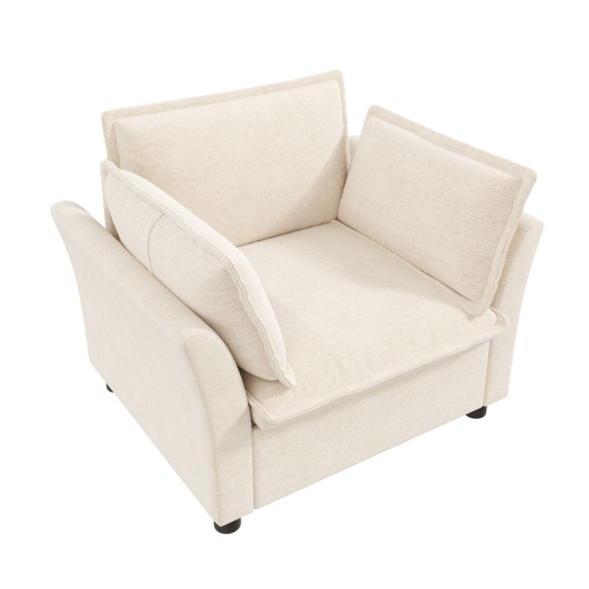 Sillón individual de tela