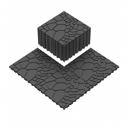 Ladrilhos de terraço encaixáveis de 30 cm - textura de pedra, sistema modular encaixável DIY, instalação fácil e rápida, 44 peças, para uso exterior em pátios, piscinas, varandas e jardins - cinzento escuro Ladrilhos de terraço encaixáveis de 30 cm - textura de pedra, sistema modular encaixável DIY, instalação fácil e rápida, 44 peças, para uso exterior em pátios, piscinas, varandas e jardins - cinzento escuro