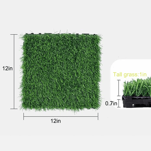 Relva artificial 30 x 30 cm, 36 peças - ladrilhos encaixáveis para pátios, varandas e jardins - verde Relva artificial 30 x 30 cm, 36 peças - ladrilhos encaixáveis para pátios, varandas e jardins - verde