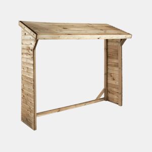 Abrigo de toras - 1,05 m² - 2,10 x 0,50 x 1,8 m - 2 Stères