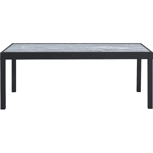 Mesa e cadeiras de jardim em alumínio extensível Lagos - 200320 x 105 x 76 cm - Taupe - Capacidade para 12 pessoas