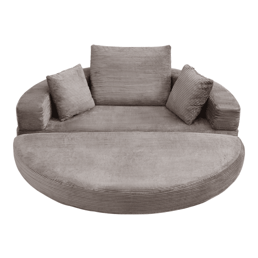 Sofá-cama dobrável 2 lugares fixa,sofá compressível de tecido,cinza Sofá-cama dobrável 2 lugares fixa,sofá compressível de tecido,cinza