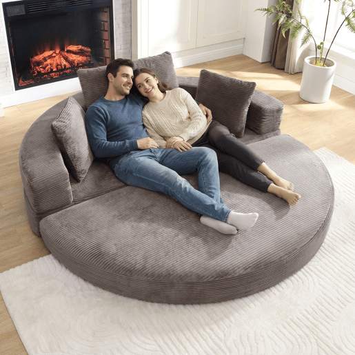 Sofá-cama dobrável 2 lugares fixa,sofá compressível de tecido,cinza Sofá-cama dobrável 2 lugares fixa,sofá compressível de tecido,cinza