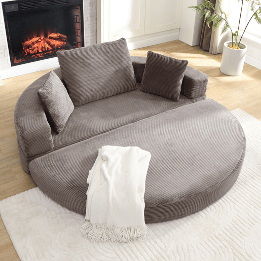 Sofá-cama dobrável 2 lugares fixa,sofá compressível de tecido,cinza Sofá-cama dobrável 2 lugares fixa,sofá compressível de tecido,cinza